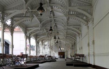 Karlovy Vary (Carlsbad)--ünlü spa şehirde western Bohemia, Çek Cumhuriyeti'nde çok popüler turizm