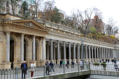 Karlovy Vary (Carlsbad)--ünlü spa şehirde western Bohemia, Çek Cumhuriyeti'nde çok popüler turizm
