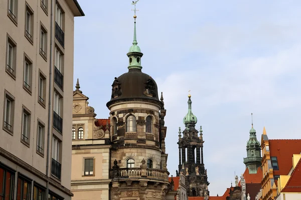 Historical center of Dresden (landmarks), Germany — Stock Photo, Image