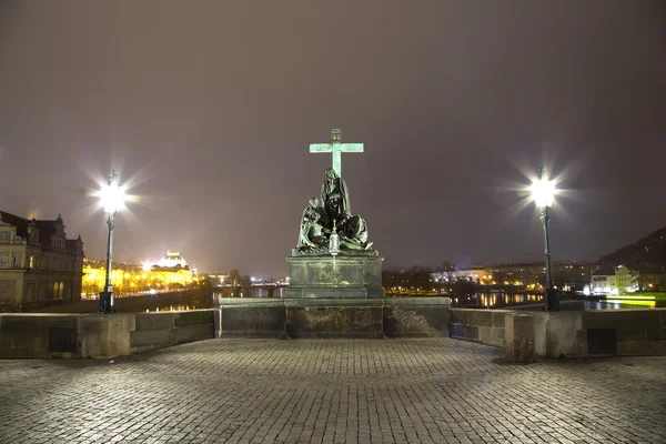 Statue on the Charles Bridge in Prague, Czech Republic — Stock Photo, Image