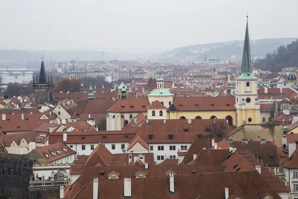 Cityscape of Prague from above, Czech Republic — Stock Photo, Image