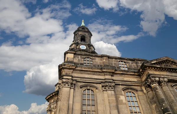 Hofkirche o Cattedrale della Santissima Trinità - chiesa barocca a Dresda, Sachsen, Germania — Foto Stock