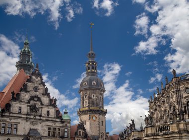 Dresden, Almanya (Dresdner Residenzschloss, Dresdner Schloss) Stallhof. Dresden kale veya Kraliyet Sarayı olan en eski binalarda Dresden.It seçmen Köşkü ve Saksonya kralları olmuştur  