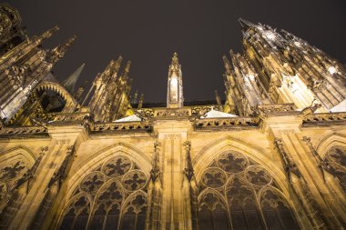 Çek Cumhuriyeti Prag Şatosu 'ndaki Aziz Vitus Katedrali (Roma Katolik Katedrali) 