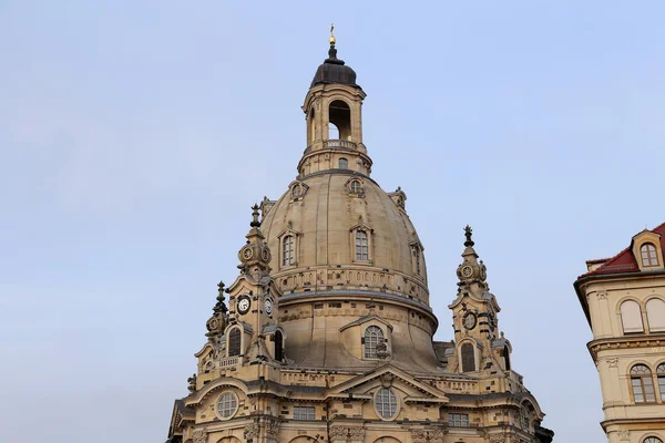 Dresden Frauenkirche (doslova kostel Panny Marie) je luteránský kostel v Drážďanech, Německo — Stock fotografie