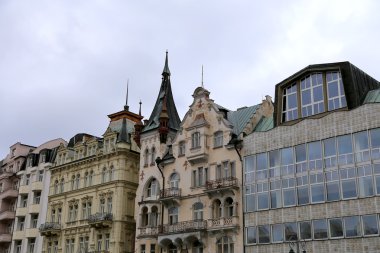 Karlovy Vary (Carlsbad)--ünlü spa şehirde western Bohemia, Çek Cumhuriyeti'nde çok popüler turizm