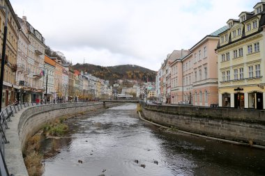 Karlovy Vary (Carlsbad)--ünlü spa şehirde western Bohemia, Çek Cumhuriyeti'nde çok popüler turizm