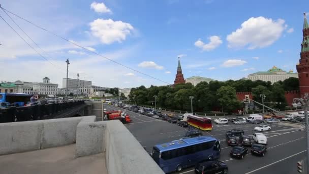 Moscow Kremlin on a sunny summer day, Russia — Stock Video