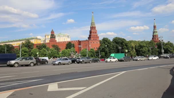 Bir gün güneşli yaz, Rusya Moskova kremlin — Stok video