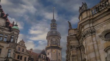 hofkirche veya kutsal üçlü - dresden, sachsen, Almanya Barok kilise katedral 