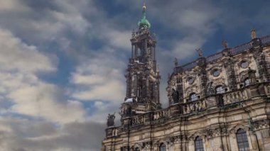 hofkirche veya kutsal üçlü - dresden, sachsen, Almanya Barok kilise katedral 