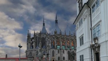 St. Barbara kilisede Kutna Hora - en ünlü Gotik kiliseler Orta Avrupa, Çek Cumhuriyeti
