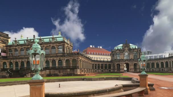 Pałac Zwinger (Der pałac Zwinger), Drezno, Niemcy — Wideo stockowe