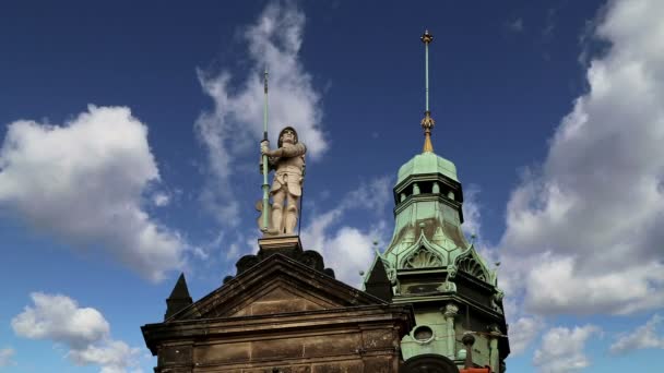 Binanın tarihi merkezi, Dresden (simge), Almanya — Stok video