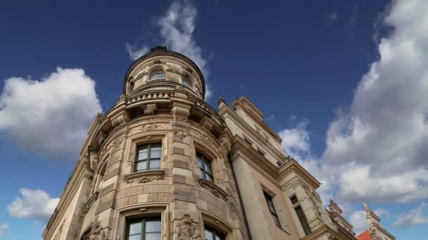 Binanın tarihi merkezi, Dresden (simge), Almanya — Stok video