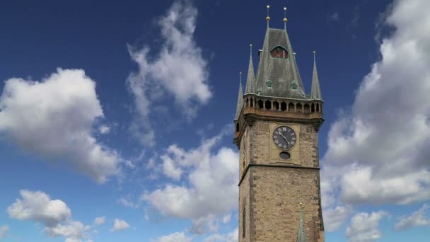 Old Town City Hall in Prague, Czech Republic — Stock Video