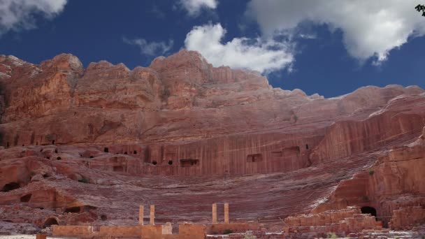 Petra, Jordánia, Középkelet--egy szimbólum, Jordan, Jordan leglátogatottabb turisztikai attrakció. — Stock videók