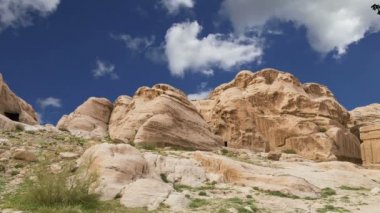 Petra Dağları, Ürdün, Orta Doğu. Petra, Unesco Dünya Mirası Listesi'nde