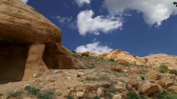 佩特拉，Jordan，中东地区的山. — 图库视频影像