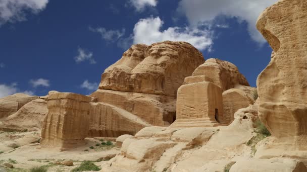 Montagne di Petra, Giordania, Medio Oriente . — Video Stock