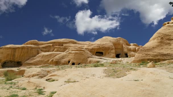 Montañas de Petra, Jordania, Oriente Medio . — Vídeo de stock