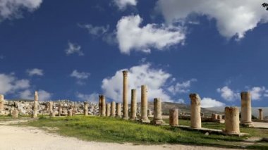 başkenti ve en büyük jerash governorate, Ürdün jerash (Antik gerasa), Ürdün şehirde roman ruins 