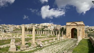 başkenti ve en büyük jerash governorate, Ürdün jerash (Antik gerasa), Ürdün şehirde roman ruins