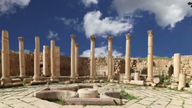 başkenti ve en büyük jerash governorate, Ürdün jerash (Antik gerasa), Ürdün şehirde roman ruins