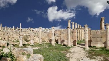 başkenti ve en büyük jerash governorate, Ürdün jerash (Antik gerasa), Ürdün şehirde roman ruins