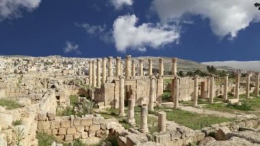 başkenti ve en büyük jerash governorate, Ürdün jerash (Antik gerasa), Ürdün şehirde roman ruins