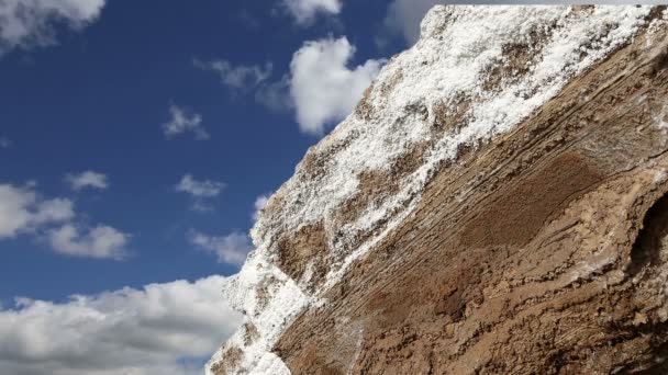 Dead sea salt at Jordan, Middle East — Stock Video