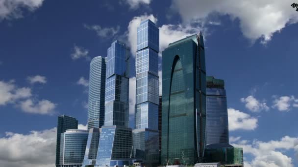 国際ビジネス センター (市)、モスクワ、ロシアの高層ビル — ストック動画