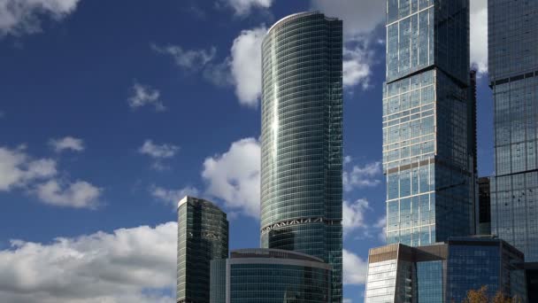 Rascacielos del Centro Internacional de Negocios (Ciudad), Moscú, Rusia — Vídeos de Stock