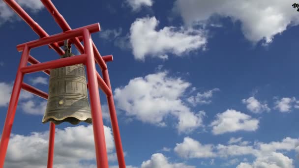 Bölge dev Vahşi kaz Pagodası veya büyük vahşi kaz Pagodası, Budist pagoda Güney xian (sian, xi'an), shaanxi Eyaleti, Çin bulunmaktadır — Stok video