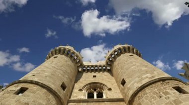 Rodos, Yunanistan, Rodos, Rodos'ta ortaçağ şehir olmalı ziyaret Müzesi Rodos'un ünlü şövalyeler grand master Sarayı (olarak da bilinen castello) simgesi   