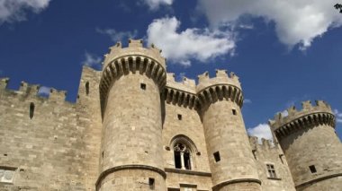 Rodos, Yunanistan, Rodos, Rodos'ta ortaçağ şehir olmalı ziyaret Müzesi Rodos'un ünlü şövalyeler grand master Sarayı (olarak da bilinen castello) simgesi   