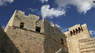 Lindos Akropol'de Rhodos antik Arkeolojik Sit, Yunanistan  