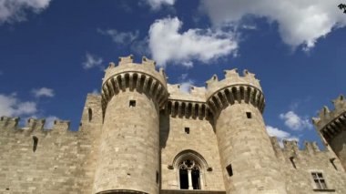 Rodos, Yunanistan, Rodos, Rodos'ta ortaçağ şehir olmalı ziyaret Müzesi Rodos'un ünlü şövalyeler grand master Sarayı (olarak da bilinen castello) simgesi   