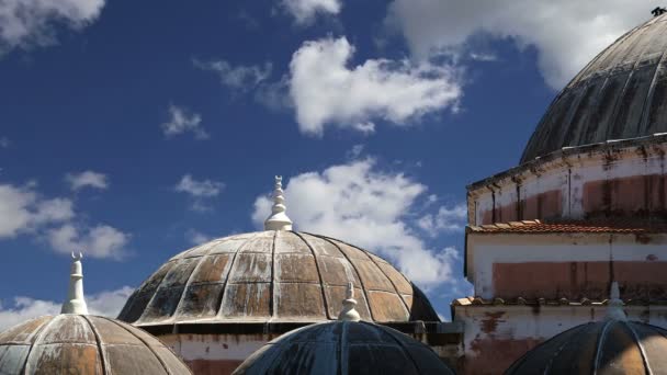 Mezquita en el casco antiguo, Rodas, Grecia (time lapse ) — Vídeo de stock