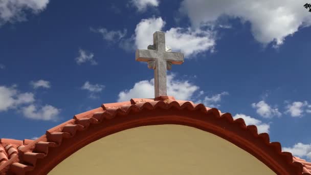 Monasterio de Panormitis, isla de Symi, Grecia es el lugar más importante de peregrinación para toda Grecia — Vídeos de Stock