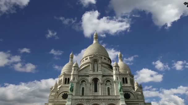 Basílica do Sagrado Coração, Paris, França — Vídeo de Stock
