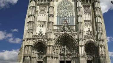 Gotik Katedrali, saint gatien (1170 ve 1547 arasında inşa edilmiş), tours, Fransa 