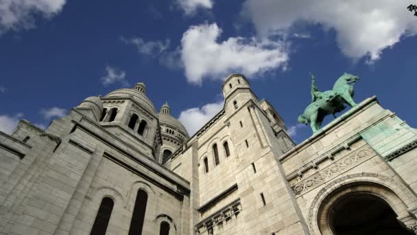 Basílica del Sagrado Corazón, París, Francia — Vídeo de stock