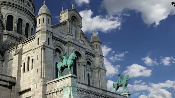 Basiliek van het Heilig Hart, Parijs, Frankrijk — Stockvideo