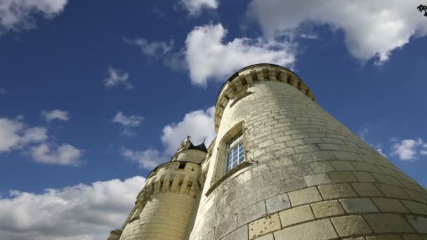 Usse slott, Loiredalen, Frankrike - även känd som sovande skönhet castle — Stockvideo