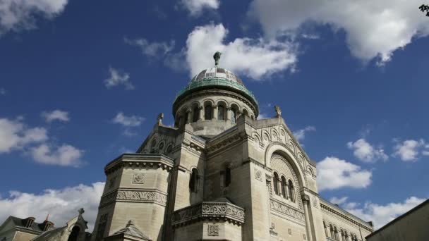 Saint-martin, tours, Franciaország-bazilika — Stock videók