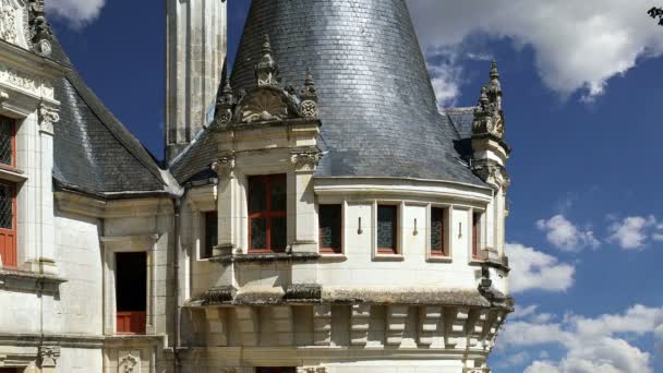 Το Chateau azay-le-rideau (χτίστηκε από 1515 να 1527), Λίγηρα, Γαλλία — Αρχείο Βίντεο