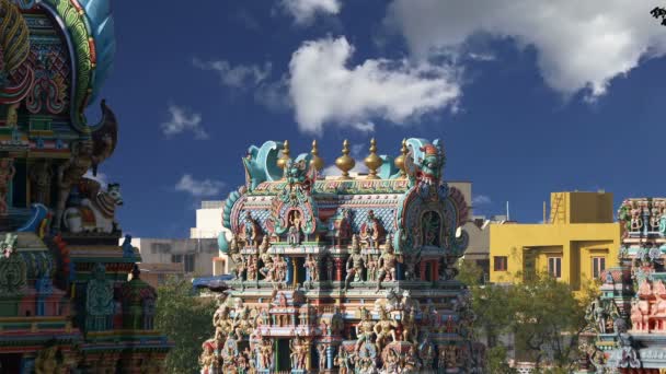 Μίνακσι ινδουιστικό ναό στο Μαντουράι, Ταμίλ Ναντού, Ινδία — Αρχείο Βίντεο