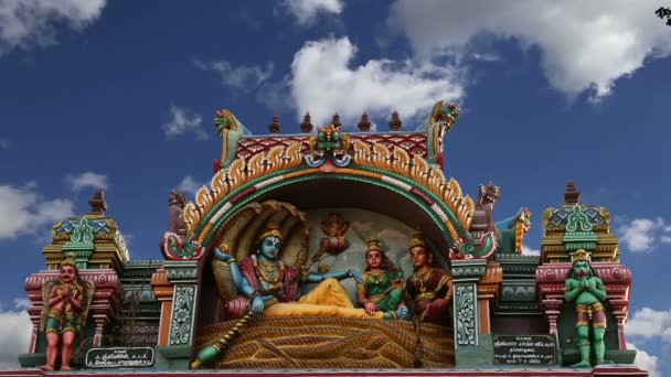 Традиційні індуїстський храм, Південна Індія, Керала — стокове відео