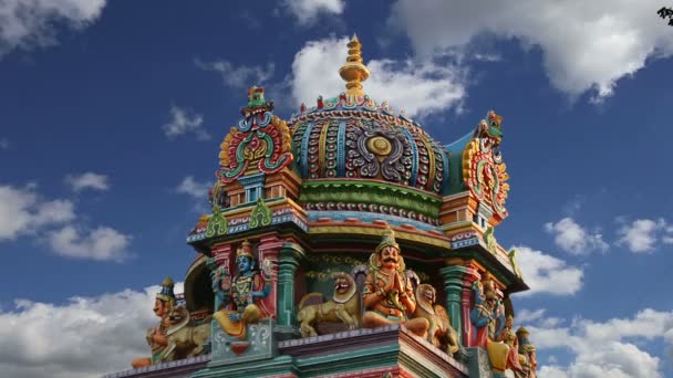 Traditioneller hinduistischer Tempel, Südindien, Kerala — Stockvideo